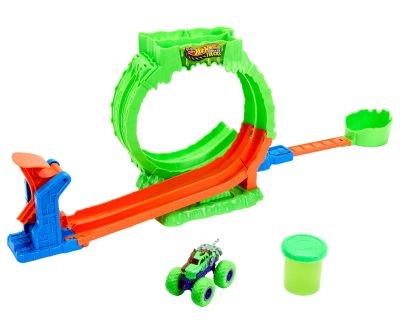 Писта лупинг слуз и камион мутант Monster Trucks Mutant Chaos Hot Wheels City Mattel JMK91