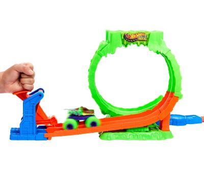 Писта лупинг слуз и камион мутант Monster Trucks Mutant Chaos Hot Wheels City Mattel JMK91