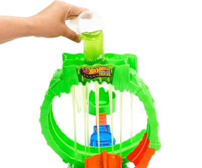 Писта лупинг слуз и камион мутант Monster Trucks Mutant Chaos Hot Wheels City Mattel JMK91