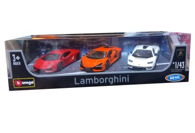 Комплект метални коли Lamborghini Bburago Street Fire 1:43 