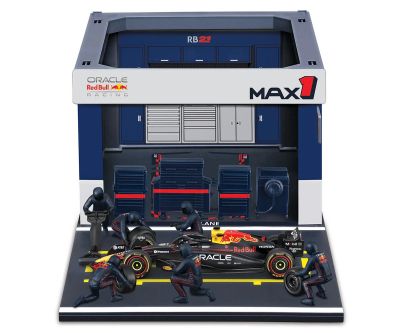 Комплект кола Red Bull RB21 #1 Max Verstappen с Бокс 1:43 Bburago 38459 