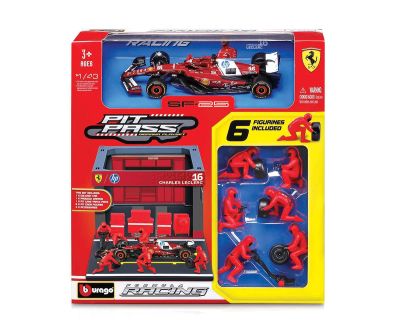 Комплект кола Ferrari SF25 #16 с Бокс 1:43 Bburago 36865