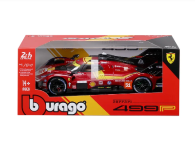 Метална кола Ferrari 499P #51 24H LeMans 1:24 Bburago 26317