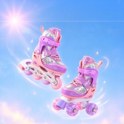 Регулируеми ролери кънки Double 2в1 Flower Byox L 38-41