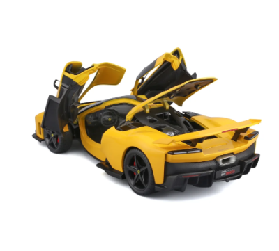 Метална кола Ferrari F80 1:18 Bburago 16022 жълт