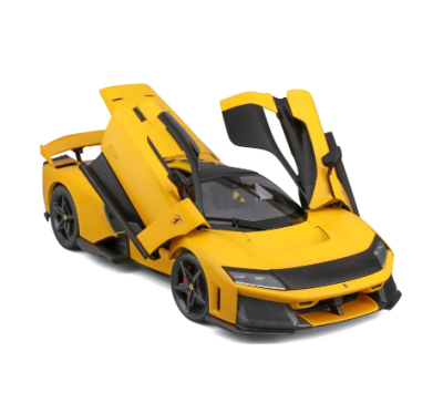 Метална кола Ferrari F80 1:18 Bburago 16022 жълт