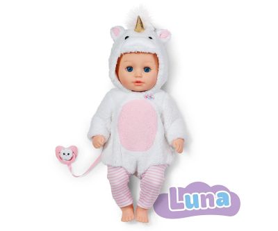 Загряващa кукла Luna с костюм на еднорог Baby Born Zapf Creation 840986 
