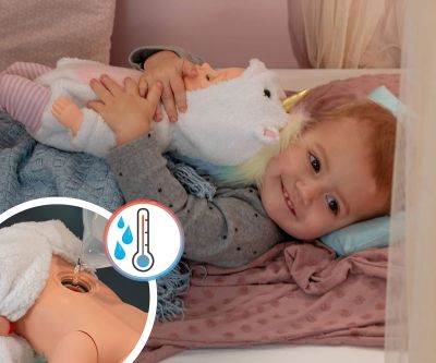 Загряващa кукла Luna с костюм на еднорог Baby Born Zapf Creation 840986 