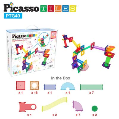 Магнитен конструктор Писта за топчета Picasso Steam PTG40