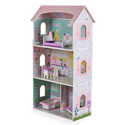 Дървена къщичка с мебели Anna Moni Toys 4121