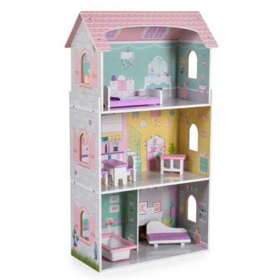 Дървена къщичка с мебели Anna Moni Toys 4121