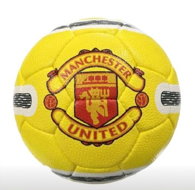Кожена футболна топка Manchester United жълт