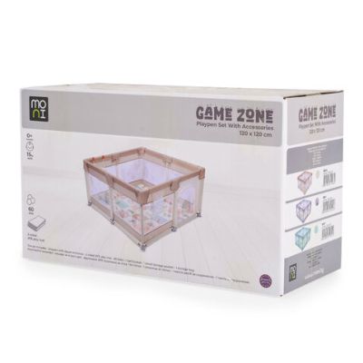 Кошара за игра GameZone 120*120 с аксесоари бежов
