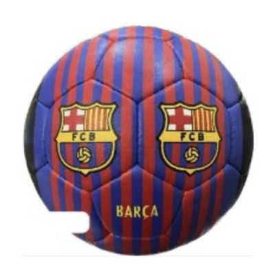 Кожена футболна топка Barcelona BLUE