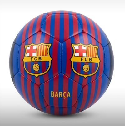 Кожена футболна топка Barcelona BLUE