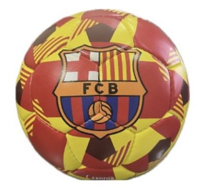 Кожена футболна топка Barcelona RED