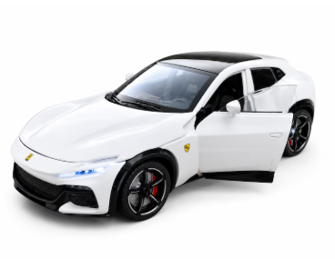Метален автомобил Ferrari Purosangue 1/22 бял