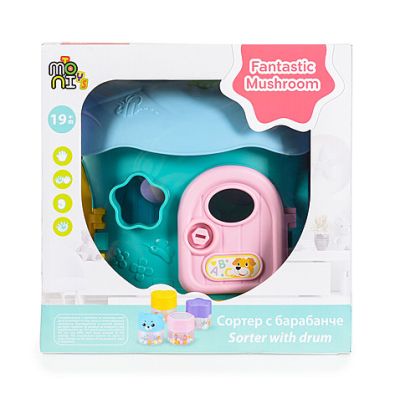 Сортер Fantastic Mushroom House син QX-91171E