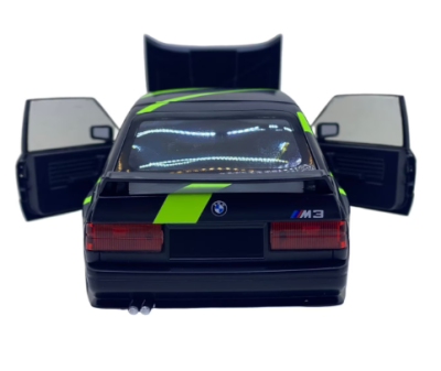 Метален автомобил BMW E30 M3 DTM 1/24 черен