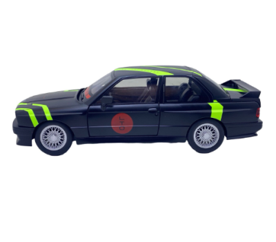 Метален автомобил BMW E30 M3 DTM 1/24 черен