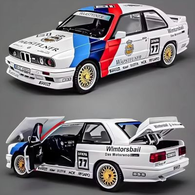 Метален автомобил BMW E30 M3 DTM 1/24 бял