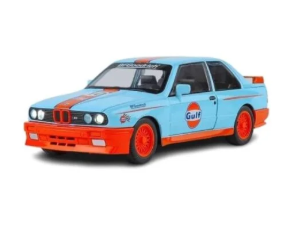 Метален автомобил BMW E30 M3 DTM 1/24 син
