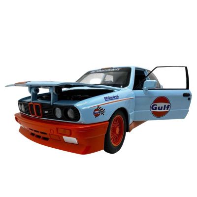Метален автомобил BMW E30 M3 DTM 1/24 син
