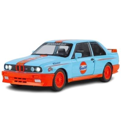 Метален автомобил BMW E30 M3 DTM 1/24 син