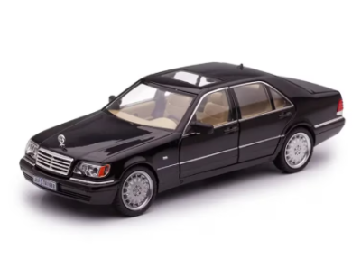Метален автомобил Mercedes S Class 320 W140 1/24 черен