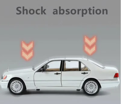 Метален автомобил Mercedes S Class 320 W140 1/24 черен