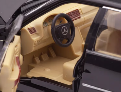 Метален автомобил Mercedes S Class 320 W140 1/24 черен