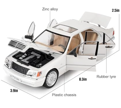 Метален автомобил Mercedes S Class 320 W140 1/24