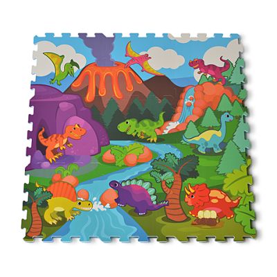 Мек пъзел килим с принт Dino Park 3065