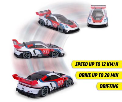 Кола с радио контрол за дрифт Porsche 911 GT3 Rennsport Dickie 201106019