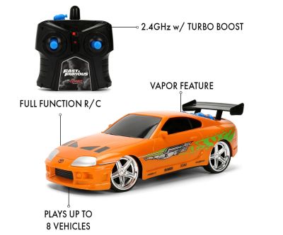 Кола с радио контрол Toyota Supra Nitro Powered Vapor Бързи и яростни 1:24 Jada 