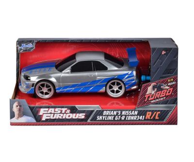Кола с радио контрол Nissan Skyline GT-R Бързи и яростни 1:24 Jada 