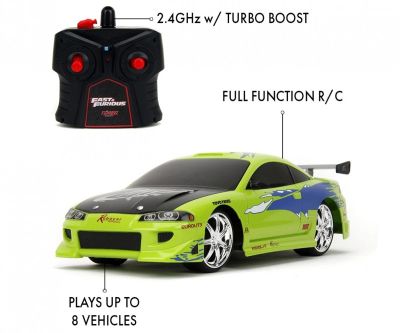 Кола с радио контрол Mitsubishi Eclipse Бързи и яростни 1:16 Jada 