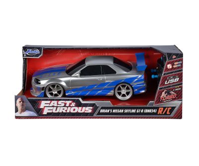 Кола с радио контрол Nissan Skyline GTR Бързи и яростни 1:16 Jada 