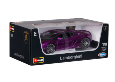 Метална кола Lamborghini Temerario Purple 1/18 Bburago 18/11052