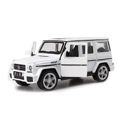 Метален джип Mercedes G class AMG бял със звук и светлини 