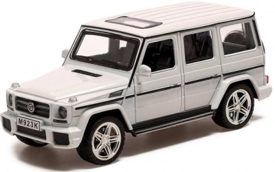 Метален джип Mercedes G class AMG бял със звук и светлини 
