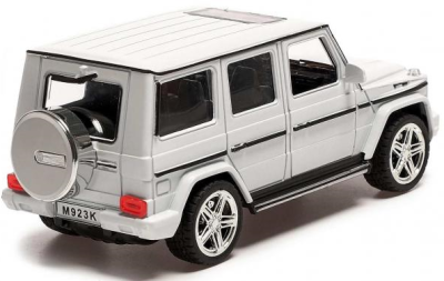 Метален джип Mercedes G class AMG бял със звук и светлини 