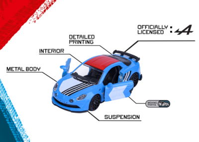 Комплект метални колички Alpine Majorette 8502105008