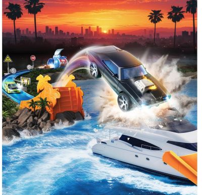 Комплект писта за скачане с моторница Fast & Furious Dickie 203204002