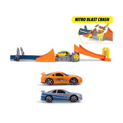 Комплект писта Nitro Blast с 2 колички Fast & Furious Dickie 203206000 