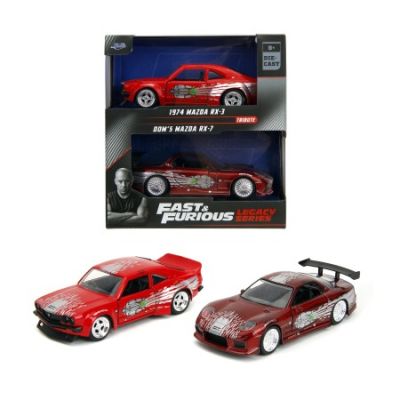 Метални автомобили MAZDA RX-3 и MAZDA RX-7 Fast&Furious 1:32 Jada 35398