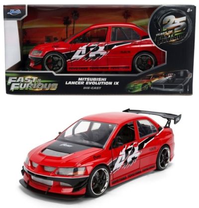 Метален автомобил Mitsubishi Lancer Evolution IX Fast & Furious 1:24 Jada 9336208314R0