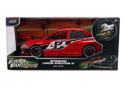 Метален автомобил Mitsubishi Lancer Evolution IX Fast & Furious 1:24 Jada 9336208314R0