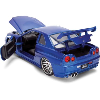 Метален автомобил Nissan Skyline GT-R Fast & Furious 1:24 Jada 9337704314R20