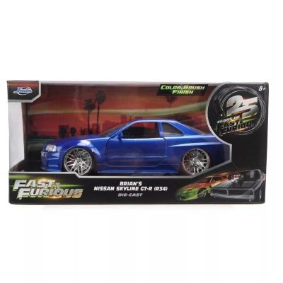 Метален автомобил Nissan Skyline GT-R Fast & Furious 1:24 Jada 9337704314R20
